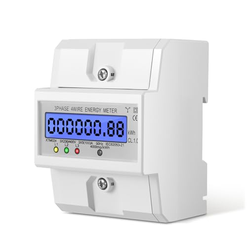 Nastopee 3 Phasen Stromzähler, Drehstromzähler Hutschiene Stromzähler Geeicht mit LCD-Display Stromzähler 3-Phasen 4-Draht für DIN Hutschiene Leistungsmesssystemen Eingesetzt Nastopee 3 Phasen Stromzähler, Drehstromzähler Hutschiene Stromzähler Geeicht mit LCD-Display Stromzähler 3-Phasen 4-Draht für DIN Hutschiene Leistungsmesssystemen Eingesetzt von Nastopee