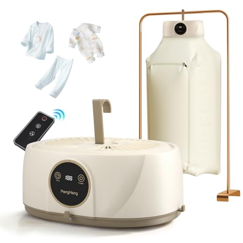 Nastopee Tragbarer Wäschetrockner, Mini-Elektro-Wärmepumpentrockner, Kleiner Wäschetrockner, Timer/UV/Automatische Abschaltung/ 600W Apartment Trip Lufttrockner Dryer Machine von Nastopee