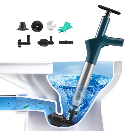 Verstopfte Toilette, Druckluft Rohrreiniger mit Handschuhe Pressluft Pümpel Abflussreiniger Pumpe mit 4 Saugnäpfen Rohrfrei Abflusspumpe WC Verstopfung Beseitigen Verstopft Küchen Verstopfte Toilette, Druckluft Rohrreiniger mit Handschuhe Pressluft Pümpel Abflussreiniger Pumpe mit 4 Saugnäpfen Rohrfrei Abflusspumpe WC Verstopfung Beseitigen Verstopft Küchen von Nastopee