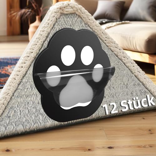 NatCot Rutschfester Greifer mit Katzenpfote Geformt -12 Stück Teppich Antirutschunterlage Waschbar- Aktualisierte Hochwertigen Materialien für Anti Curling Teppichstopper NatCot Rutschfester Greifer mit Katzenpfote Geformt -12 Stück Teppich Antirutschunterlage Waschbar- Aktualisierte Hochwertigen Materialien für Anti Curling Teppichstopper von NatCot