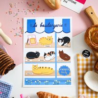 La Boulangerie - A4 Schwerer Kunstdruck von NatEllisIllo