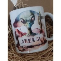 Tasse Conspiracy - 330 Ml Keramikbecher Area 51 Ufo Alien Verschwörung von NatURKRAFTwerk