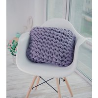 Chunky Stricken Kissen Wolle Dekorative Gemütlich Gestrickte Home Decor Couch Akzent Sperrige von NataHomeandFashion