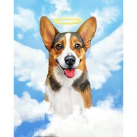 Personalisiertes Haustier Portrait // Tier Verlust Geschenke Hund Katze Papa Geschenk Trauergeschenk Sympathie Personalisiertes Haustier Portrait // Tier Verlust Geschenke Hund Katze Papa Geschenk Trauergeschenk Sympathie von NataliArtist
