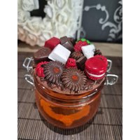 Süßigkeiten-Glas Keksdose Geschenkidee Geschenk Für Sie Handgefertigt Gewürzglas Glas Mit Dekor Muttertag Osten Weihnachtsgeschenk von NataliZimm