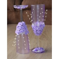 Wunderschöne Gläser Für Hochzeit Oder Deko, Hochzeitsgläser, Sektgläser, Hochzeitsset Wunderschöne Gläser Für Hochzeit Oder Deko, Hochzeitsgläser, Sektgläser, Hochzeitsset von NataliZimm