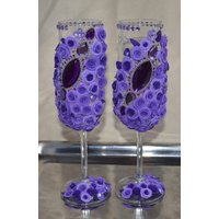 Wunderschöne Gläser Für Hochzeit Oder Deko Hochzeitsgläser Sektgläser Hochzeitsset Weihnachtsgeschenk von NataliZimm