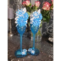 Wunderschöne Gläser Für Hochzeit Oder Deko Hochzeitsgläser Sektgläser Muttertag Geburtstag Geschenk Weihnachtsgeschenk von NataliZimm