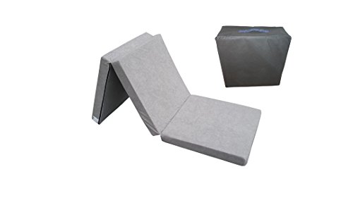 Natalia Spzoo Faltmatratze Klappmatratze 180x80x10 cm mit Aufbewahrungstasche (Grau 1008) von Natalia Spzoo