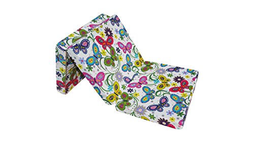 Natalia Spzoo Faltmatratze Klappmatratze 198 x 80 x10 cm Bunt (Garden-70% Cotton 30% Polyester.) von Natalia Spzoo