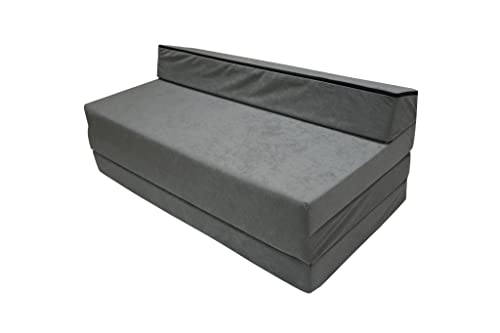Natalia Spzoo Klappmatratze 200x120x10 cm - Premium Schaumstoff Gästematratze für Zwei Personen, Faltbare Bodenmatratze, Schaumsofa - Optimal für Übernachtungsgäste von Natalia Spzoo
