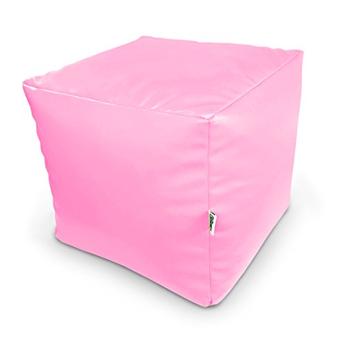 Natalia Spzoo® Sitzwürfel aus Kunstleder zum sitzen Spielen usw. super leicht (Pink) von Natalia Spzoo