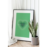 Spread The Love - Heart Aura Wall Art Print Aura Energy Series, Kelly Green Spread More Love Poster | Mult Sizes Avail No White Border Spread The Love - Heart Aura Wall Art Print Aura Energy Series, Kelly Green Spread More Love Poster | Mult Sizes Avail No White Border von NataliaDesignsbyNK