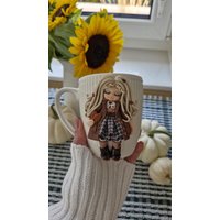 Keramiktasse Mit Einzigartiger 3 D Figur Aus Fimo, Polimer Clay Cup, Kaffee Tasse Keramiktasse Mit Einzigartiger 3 D Figur Aus Fimo, Polimer Clay Cup, Kaffee Tasse von NataliesClayDesigns