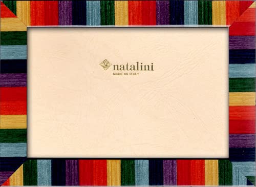 Natalini, GAIA 20 10X15 cm, Fotogröße, Aufstellrahmen, Holz, Regenbogen, Außenmaße 13 x 18 x 1,5 cm, MULTICOLOR von Natalini