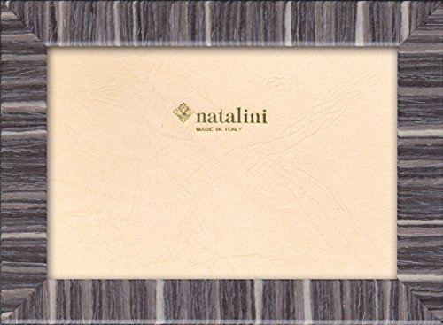 NATALINI 280Grigio-Bianco 10X15 Bilderrahmen mit Unterstützung für Tisch, Tulipwood, Grau, 10 X 15 X 1,5 von Natalini