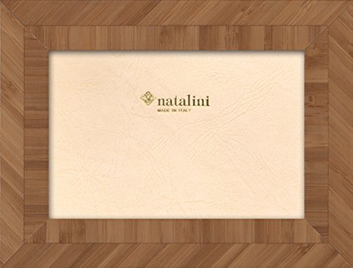 Natalini Altea Bamboo 10X15 Bilderrahmen mit Unterstützung für Tisch, Tulipwood, Bambus, 10 X 15 X 1,5 von Natalini