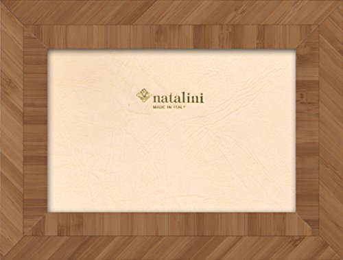 NATALINI Altea Bamboo 13X18 Bilderrahmen mit Unterstützung für Tisch, Tulipwood, Bambus, 13 X 18 X 1,5 von Natalini