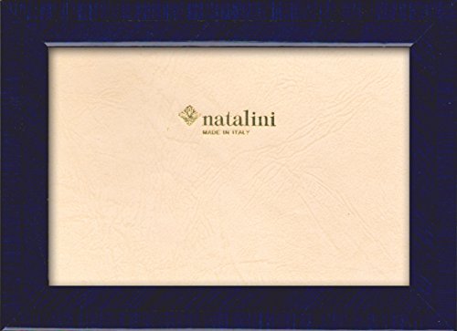 NATALINI BIANTE BLU S 20X25 Bilderrahmen mit Unterstützung für Tisch, Tulipwood, Dunkelblau, 20 X 25 X 1,5 von Natalini