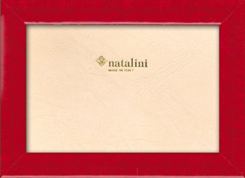 NATALINI BIANTE Rosso 13X18 Bilderrahmen mit Unterstützung für Tisch, Tulipwood, Rot, 13 X 18 X 1,5 von Natalini