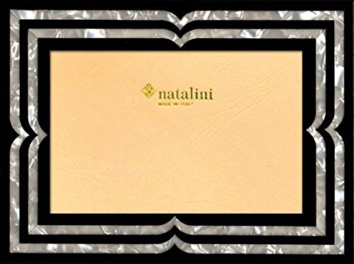 Natalini Bellagio MP BiancoNero 13X18 Bilderrahmen mit Unterstützung für Tisch, Tulipwood, Schwarz, 13 X 18 X 1,5 von Natalini