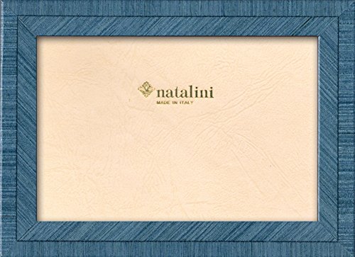 NATALINI BIANTE Azzurro 10X15 Bilderrahmen mit Unterstützung für Tisch, Tulipwood, Hell-blau, 10 X 15 X 1,5 von Natalini