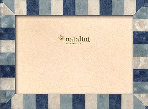 NATALINI C BLU A B 13X18 Bilderrahmen mit Unterstützung für Tisch, Tulipwood, Blau, 13 X 18 X 1,5 von Natalini