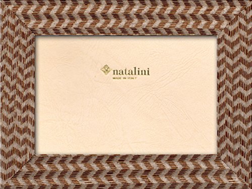 Natalini Couture Marrone 13X18 Bilderrahmen mit Unterstützung für Tisch, Tulipwood, Braun, 13 X 18 X 1,5 von Natalini