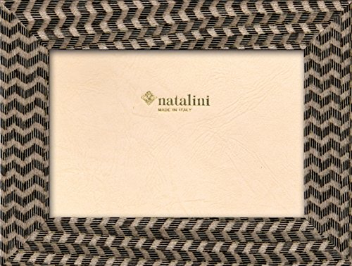 NATALINI Couture Nero 10X15 Bilderrahmen mit Unterstützung für Tisch, Tulipwood, Schwarz, 10 X 15 X 1,5 von Natalini