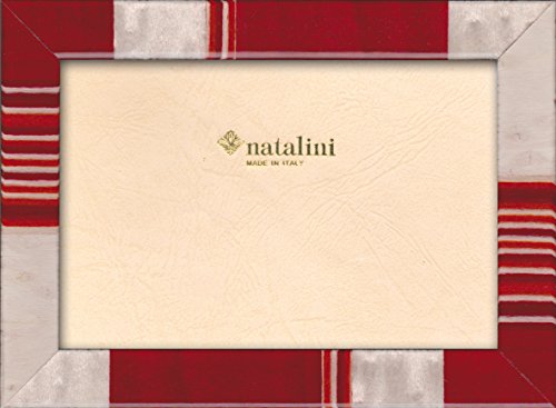 NATALINI Croma Rossa 10X15 Bilderrahmen mit Unterstützung für Tisch, Tulipwood, Rot, 10 X 15 X 1,5 von Natalini