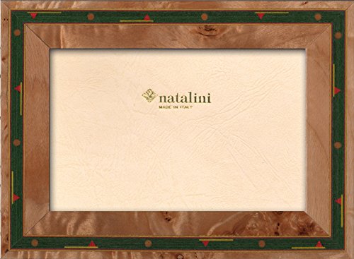 NATALINI Golf 13X18 Bilderrahmen mit Unterstützung für Tisch, Tulipwood, natürliches Holz, 13 X 18 X 1,5 von Natalini