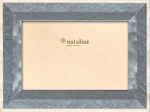 NATALINI Intra Azzurro 10X15 Bilderrahmen mit Unterstützung für Tisch, Tulipwood, Hell-blau, 10 X 15 X 1,5 von Natalini