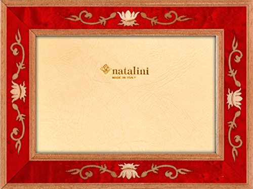 NATALINI Luigi XIV Fuxia 10X15 Bilderrahmen mit Unterstützung für Tisch, Tulipwood, Fuchsie, 10 X 15 X 1,5 von Natalini