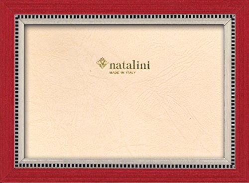 NATALINI MIKY Rosso 13X18 Bilderrahmen mit Unterstützung für Tisch, Tulipwood, Rot, 13 X 18 X 1,5 von Natalini