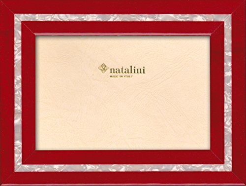 NATALINI MPB Rosso 10X15 Bilderrahmen mit Unterstützung für Tisch, Tulipwood, Rot, 10 X 15 X 1,5 von Natalini