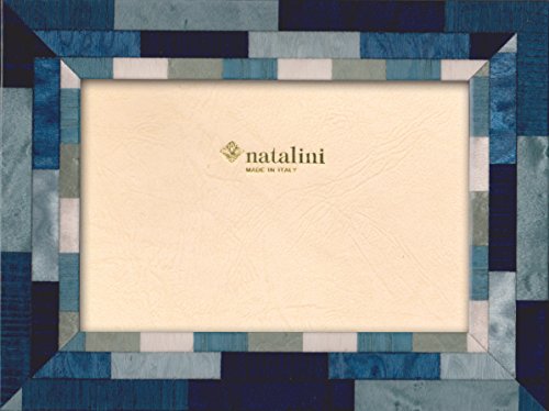 NATALINI MIRA BLUBA 13X18 Bilderrahmen mit Unterstützung für Tisch, Tulipwood, Blau, 13 X 18 X 1,5 von Natalini