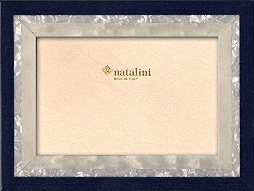 NATALINI NEREIDE BLU Scuro 13X18 Bilderrahmen mit Unterstützung für Tisch, Tulipwood, Dunkelblau, 13 X 18 X 1,5 von Natalini