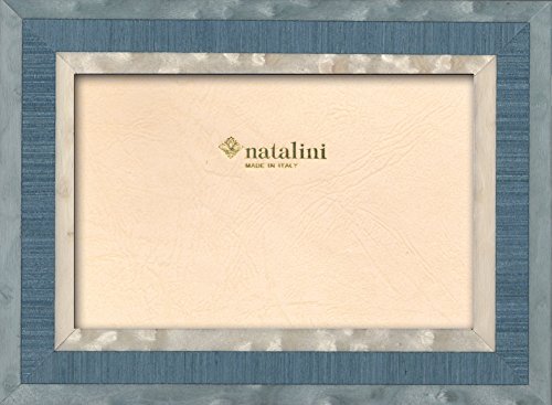 NATALINI Riva Azzurro 13X18 Bilderrahmen mit Unterstützung für Tisch, Tulipwood, Hell-blau, 13 X 18 X 1,5 von Natalini