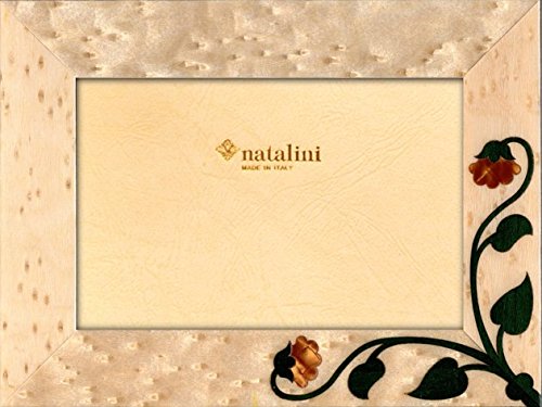 NATALINI Siena Bianco 10X15 Bilderrahmen mit Unterstützung für Tisch, Tulipwood, Weiß, 10 X 15 X 1,5 von Natalini