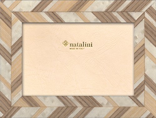 NATALINI J-Louis Crema 13X18 Bilderrahmen mit Unterstützung für Tisch, Tulipwood, Beige, 13 X 18 X 1,5 von Natalini