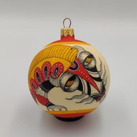 Handbemalter Drache Weihnachtsschmuck von NatalkaMyhalArts