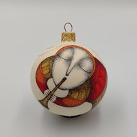 Mosquito Handbemalte Glas Weihnachtsverzierung von NatalkaMyhalArts