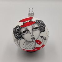 Shisha Rauchende Raupe Original Handgemalte Glasweihnachtsverzierung von NatalkaMyhalArts