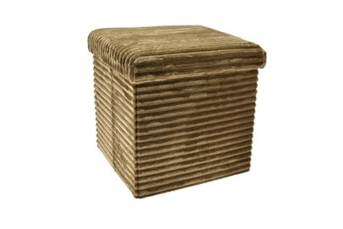 Nataluna Pouf 38 x 38 x 38 cm Flanell braun 614000 von Nataluna