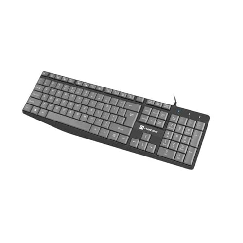 Natec Tastatur NKL-1507 Schwarz Grau von NATEC