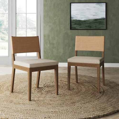 Nathan James Linus Polsterstuhl Modern 2er Set Hellbraun gebürstet Nathan James Linus Polsterstuhl Modern 2er Set Hellbraun gebürstet von Nathan James