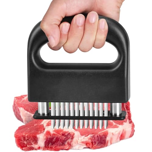 NathrBTV Fleischzartmacher 48 Edelstahl Ultra Sharp Needle Blade Tenderizer Steaker Fleischzartmacher für Fleisch, Steak, Hähnchen,Küche Kochwerkzeug NathrBTV Fleischzartmacher 48 Edelstahl Ultra Sharp Needle Blade Tenderizer Steaker Fleischzartmacher für Fleisch, Steak, Hähnchen,Küche Kochwerkzeug von NathrBTV