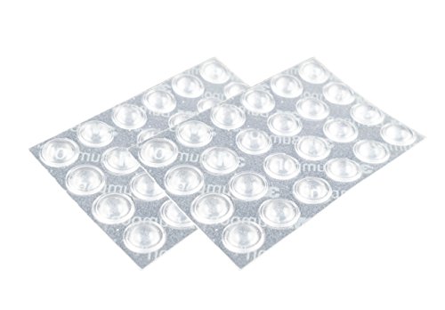 Naths Hardware® | Elastikpuffer transparent selbstklebend 50 Stück | Anschlagpuffer 8mm | Gummi Türpuffer | Möbelpuffer Schutzpuffer Silikon Puffer Gummipuffer Anschlagdämpfer Wandpuffer von Naths Hardware