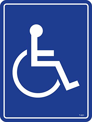 Nation Rollstuhl KFZ Aufkleber Karte Sticker - Behinderten Hinweis Warnaufkleber Gehbehinderung - T01 von Nation
