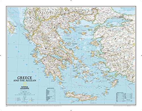 Greece Classic, Laminated: Wall Maps Countries & Regions von National Geographic